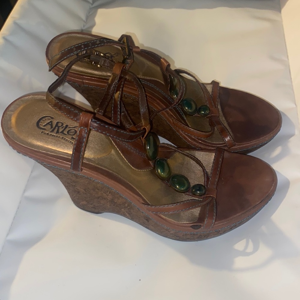 Carlos Santana wedge sandals